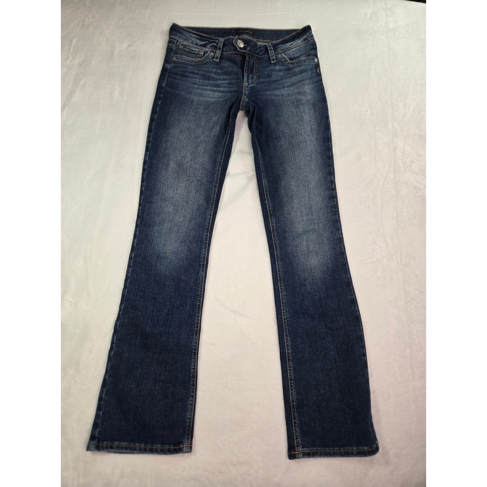 Silver Jeans Co Tuesday Slim Bootcut Jeans Dark Wash Womens W28 L33